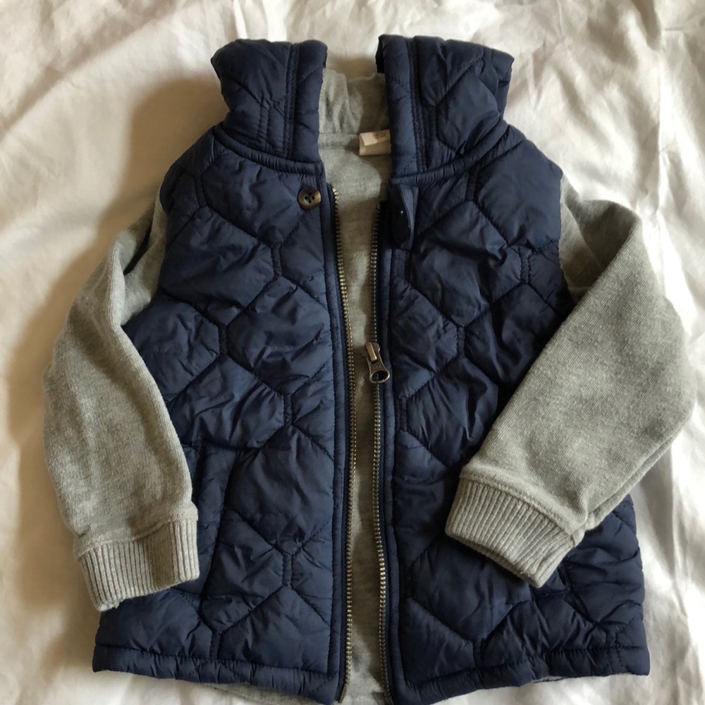Tucker + Tate Layer Look Hooded Quilt Jacket 18M